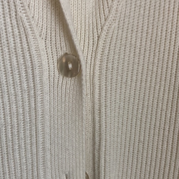 Cream Duster Cardigan with button detail - Picture 4 of 7
